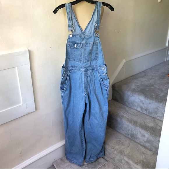 GAP Denim - GAP Vintage Cotton Blue Denim Mom Jean Overalls